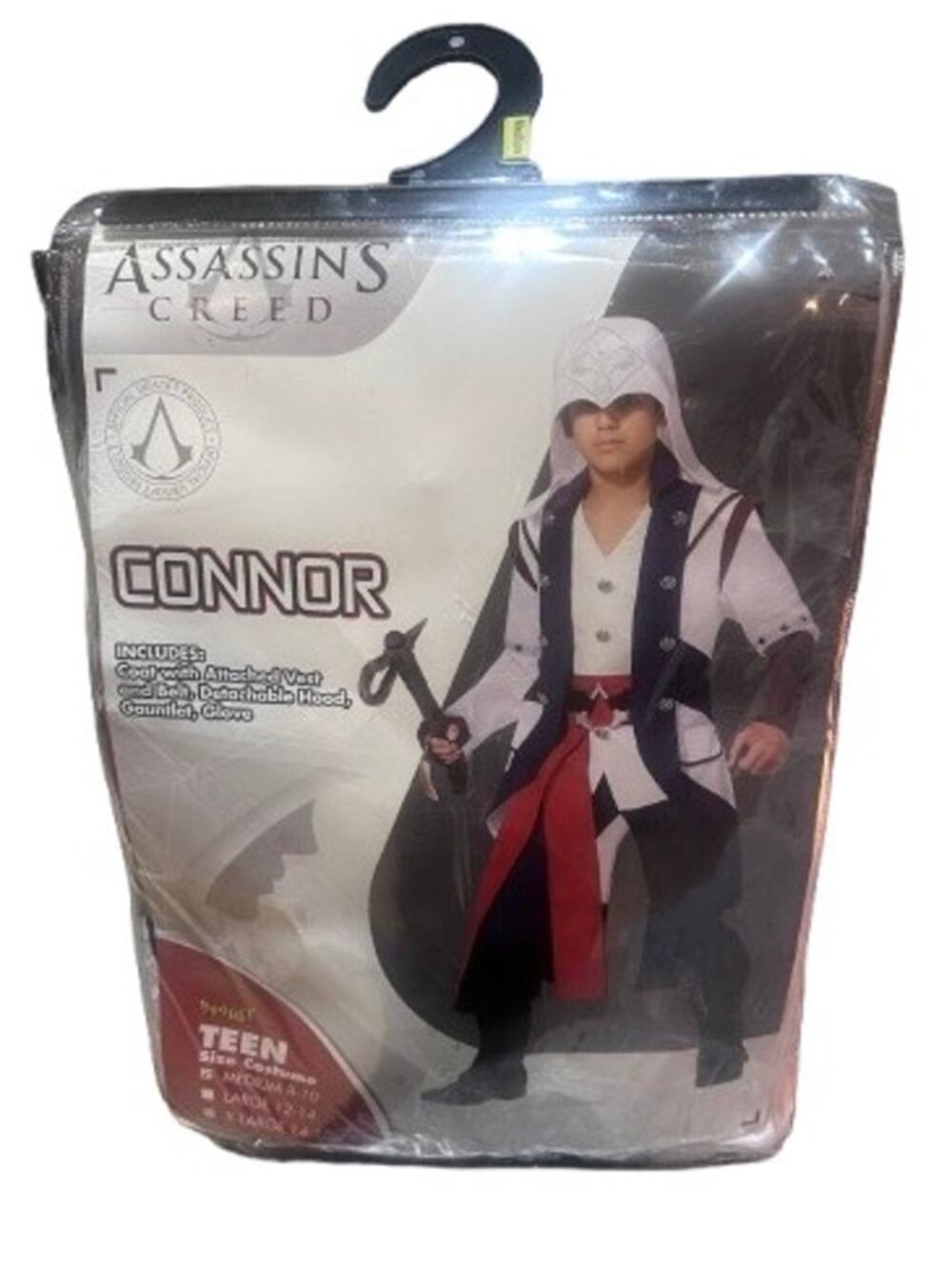RARE ASSASSINS CREED CONNER TEEN COSTUME - MEDIUM (8 - 10)
